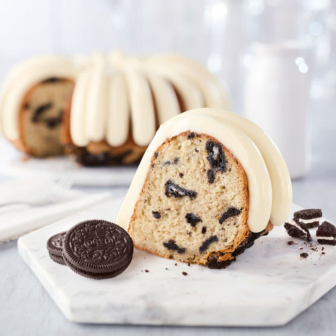 D'licious Cookies & Cream Bundt Cake