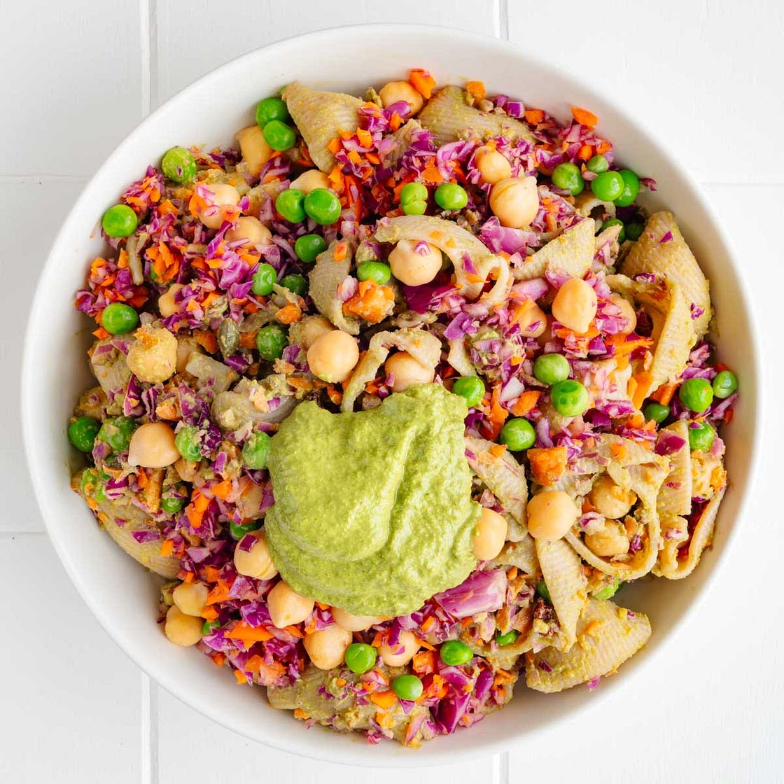 Healthy High-Protein Pasta Salad with Peas