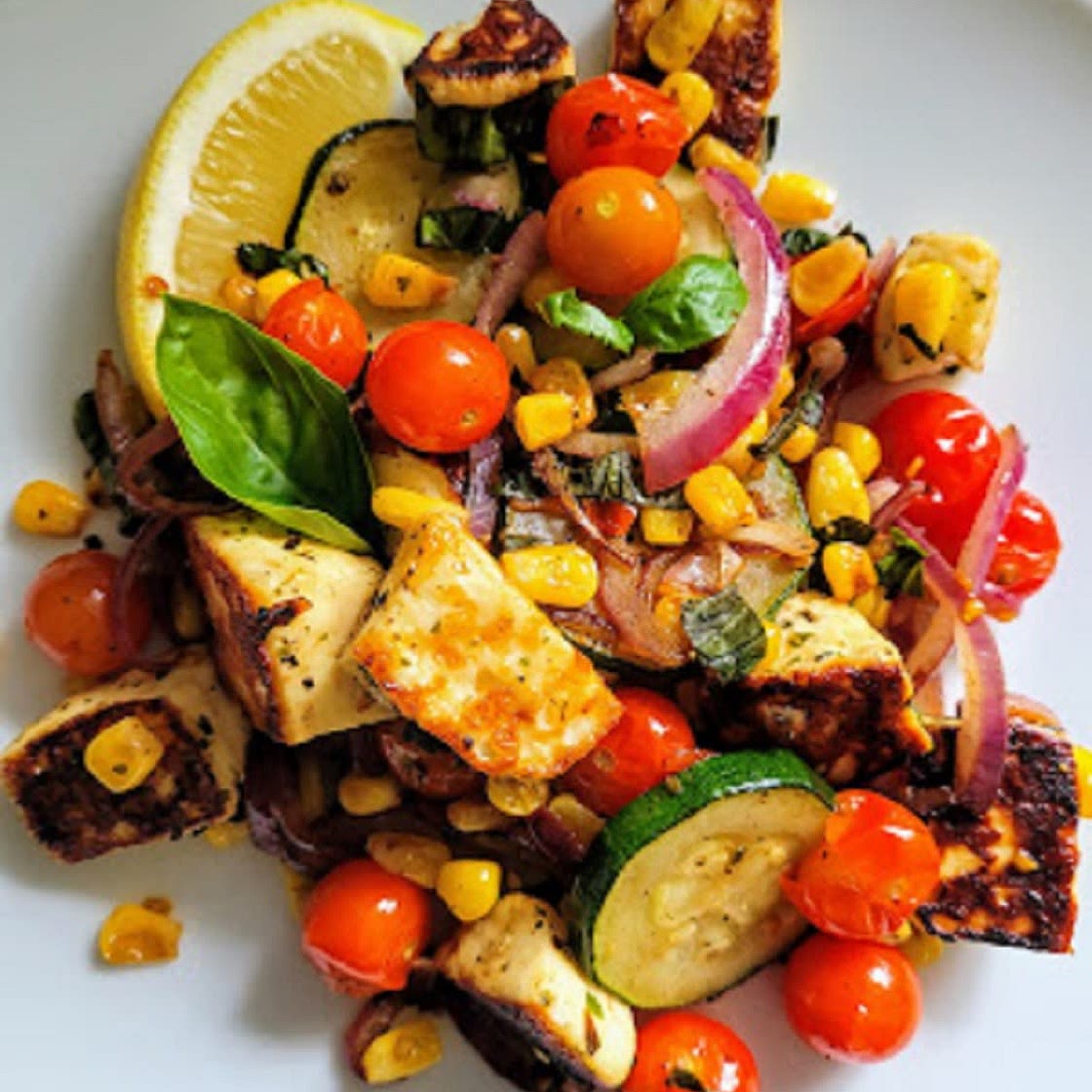Halloumi and Vegetable Stir Fry