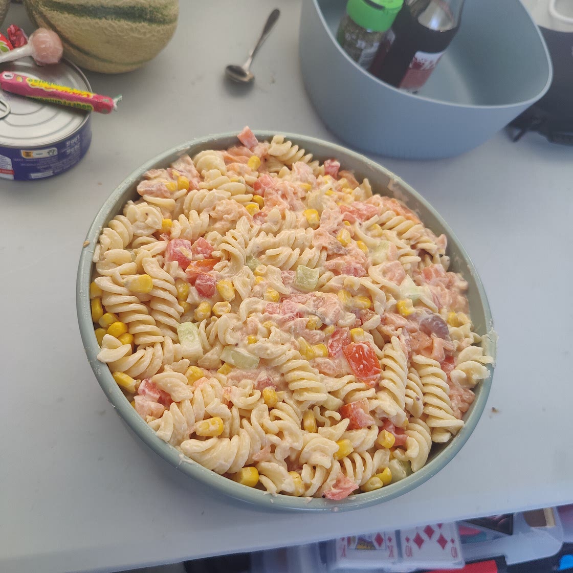 Salade de pâtes au saumon