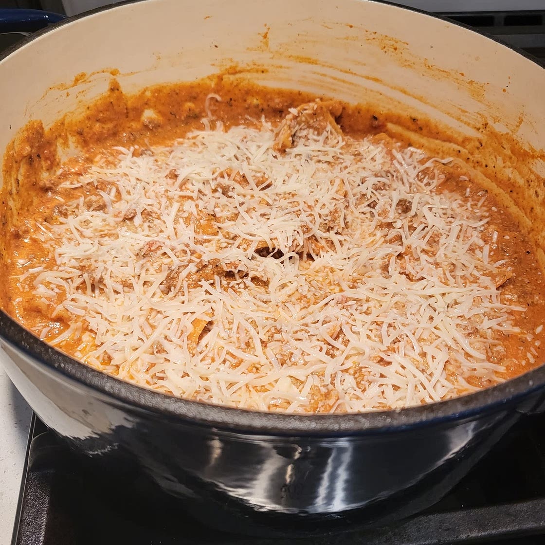 One Pot Skillet Lasagna