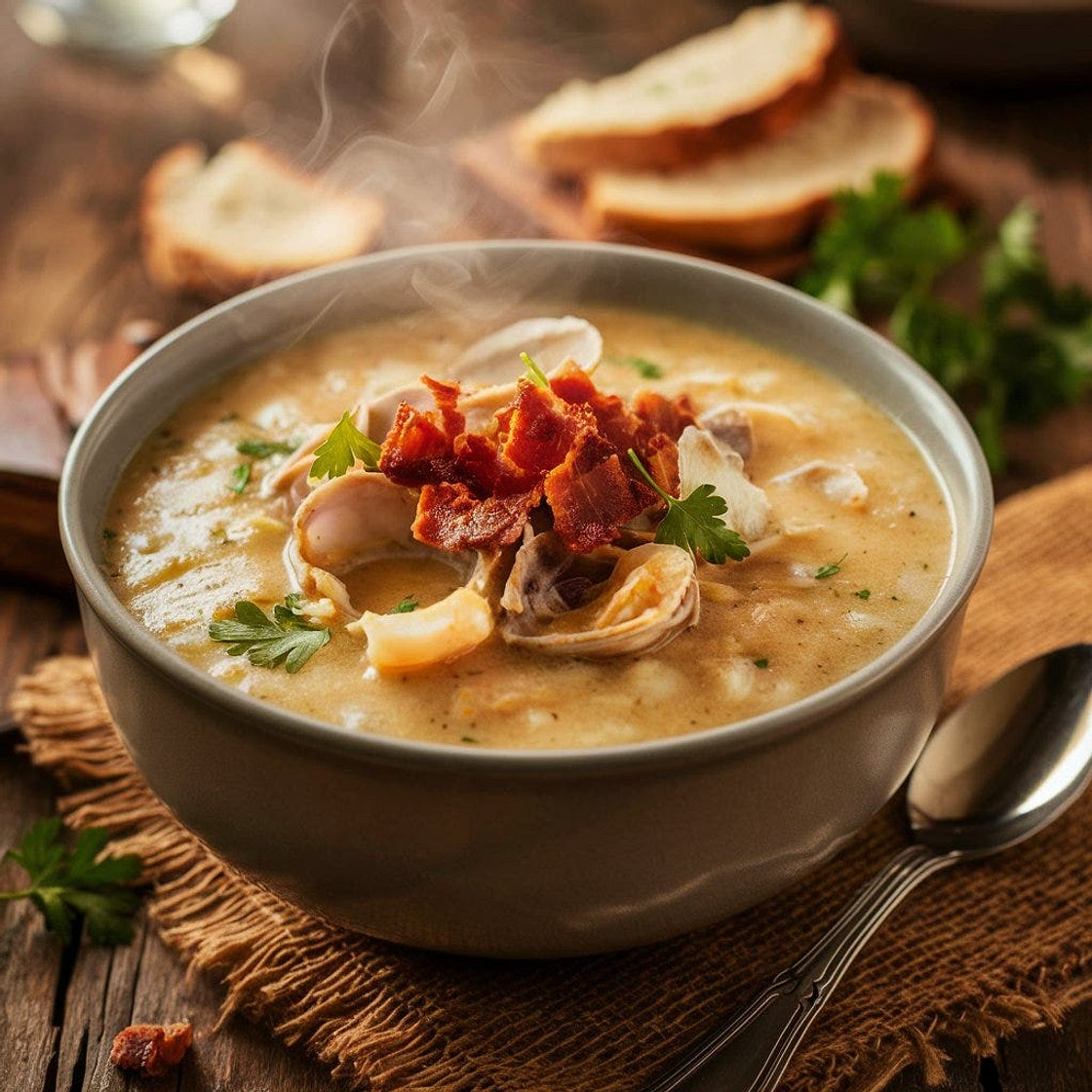 Creamy Keto Clam Chowder Recipe