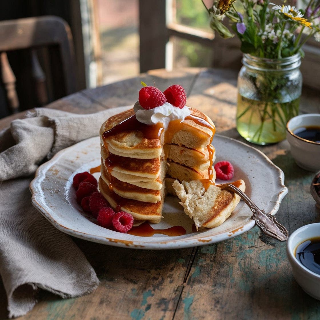 Fluffy Cream Cheese Keto Pancakes Recipe