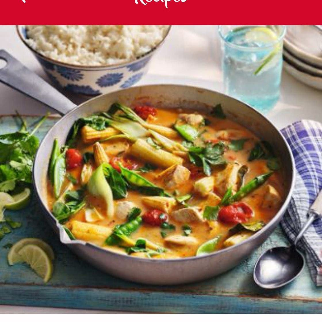 Thai red curry and Jasmine rice 