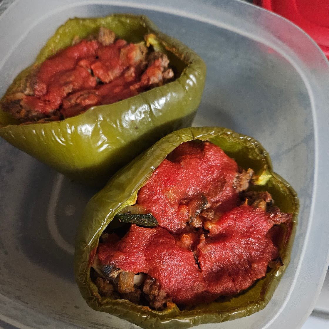 Stuffed Green Pepper (low carb)