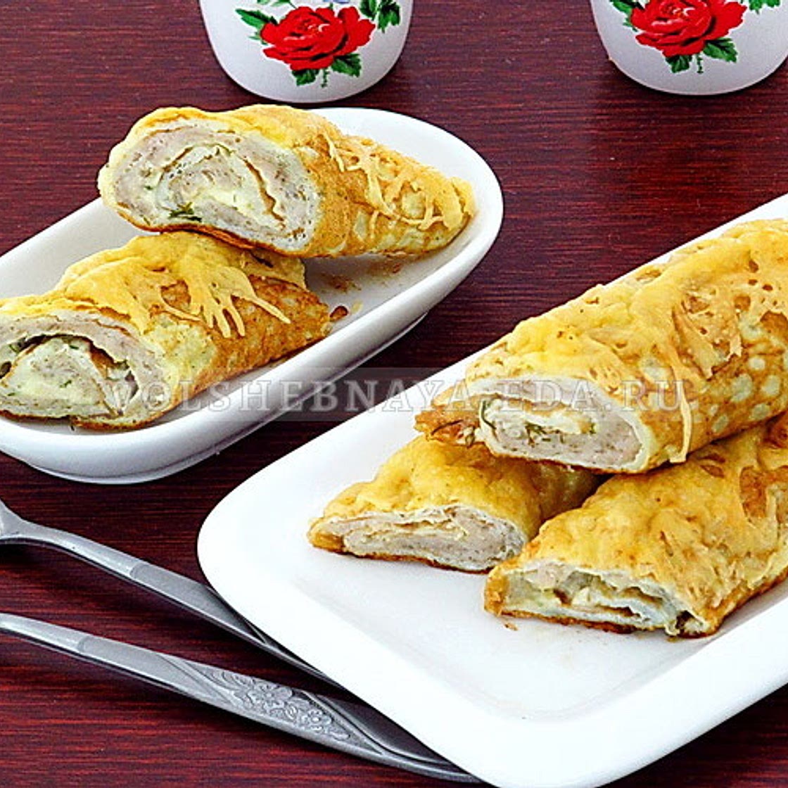 Бризоль с курицей и сыром