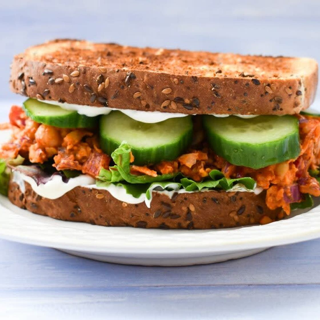 Gochujang Chickpea Smash for Sandwiches & Tacos