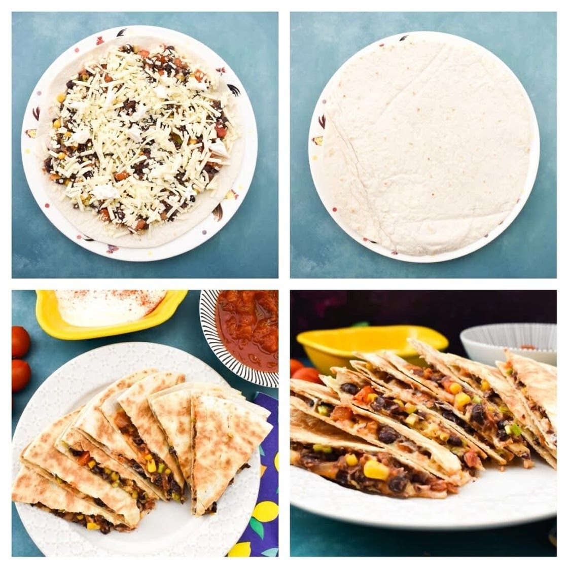 Black Bean & Salsa Quesadillas