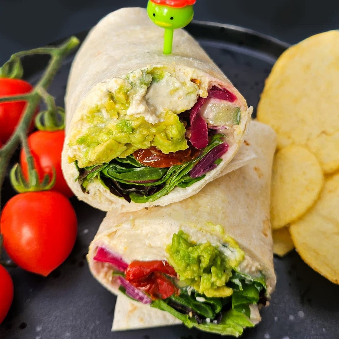Avocado & Hummus Wraps
