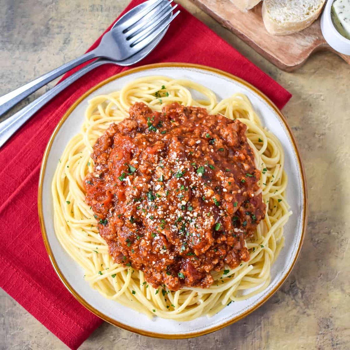 Spaghetti with Ground Turkey