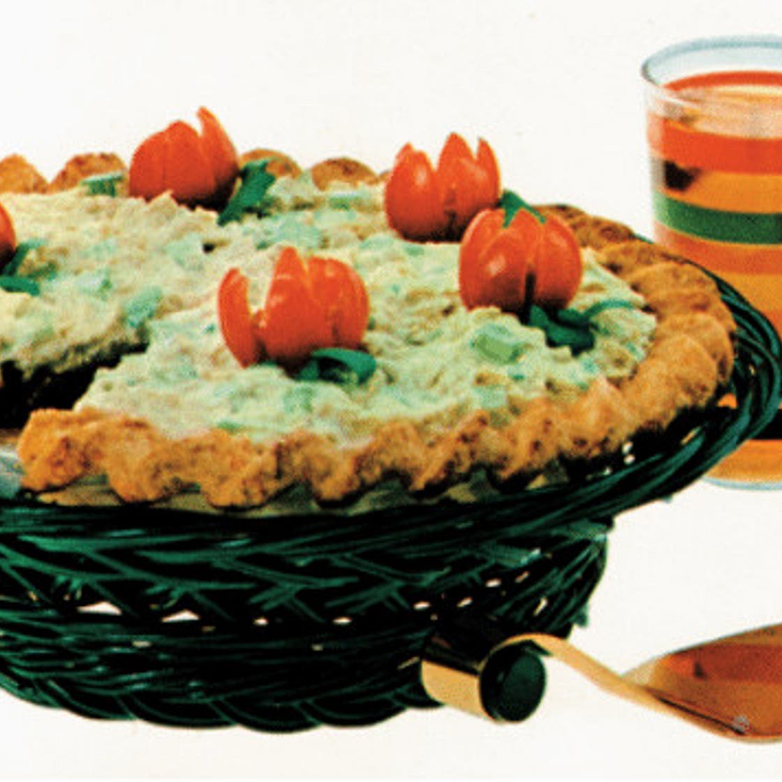 Insane Vintage Recipes: Summer Salad Pie (aka Tuna Jell-o Pie)