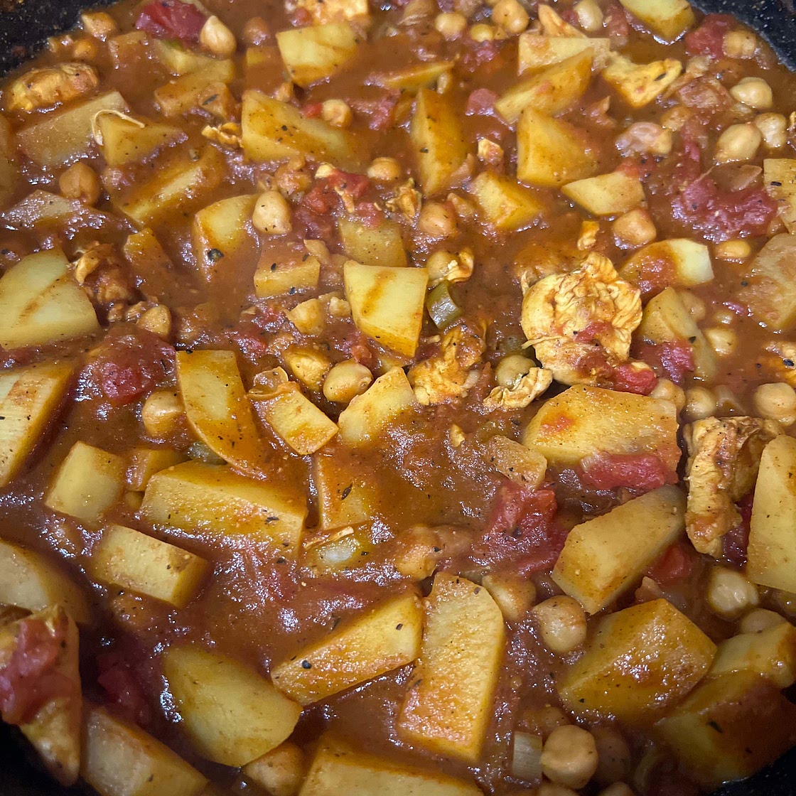 Easy Chickpea Curry with Potato (Chana Aloo Curry)