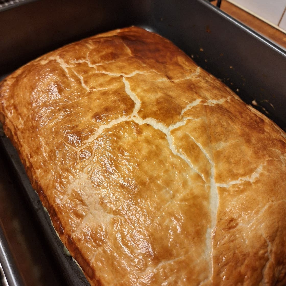 Salmon and Spinach en Croute