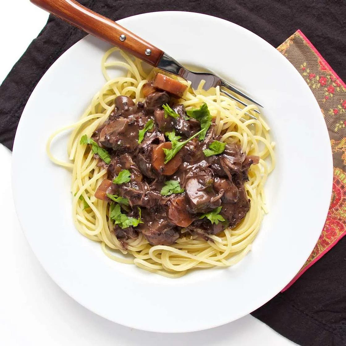 Beef Bourguignon Pasta