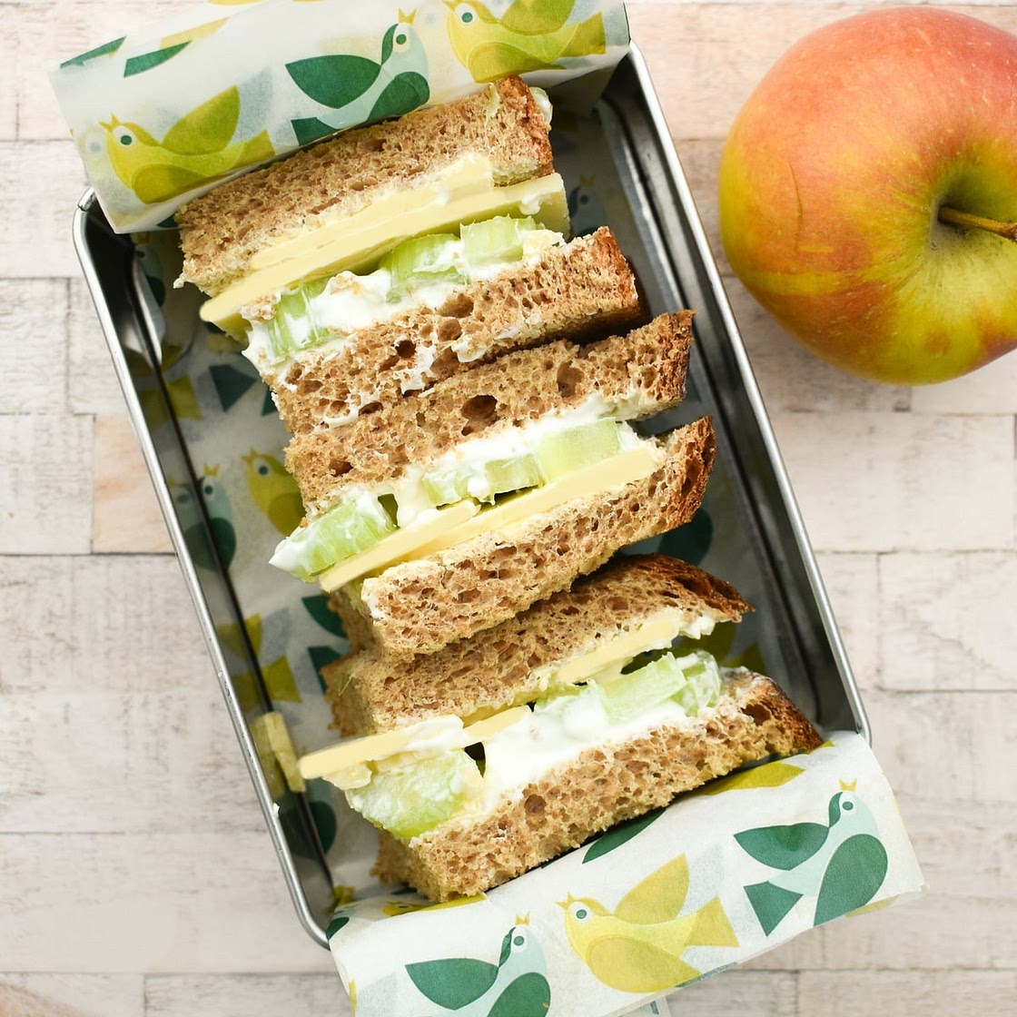Vegan Cheese & Celery Sandwiches