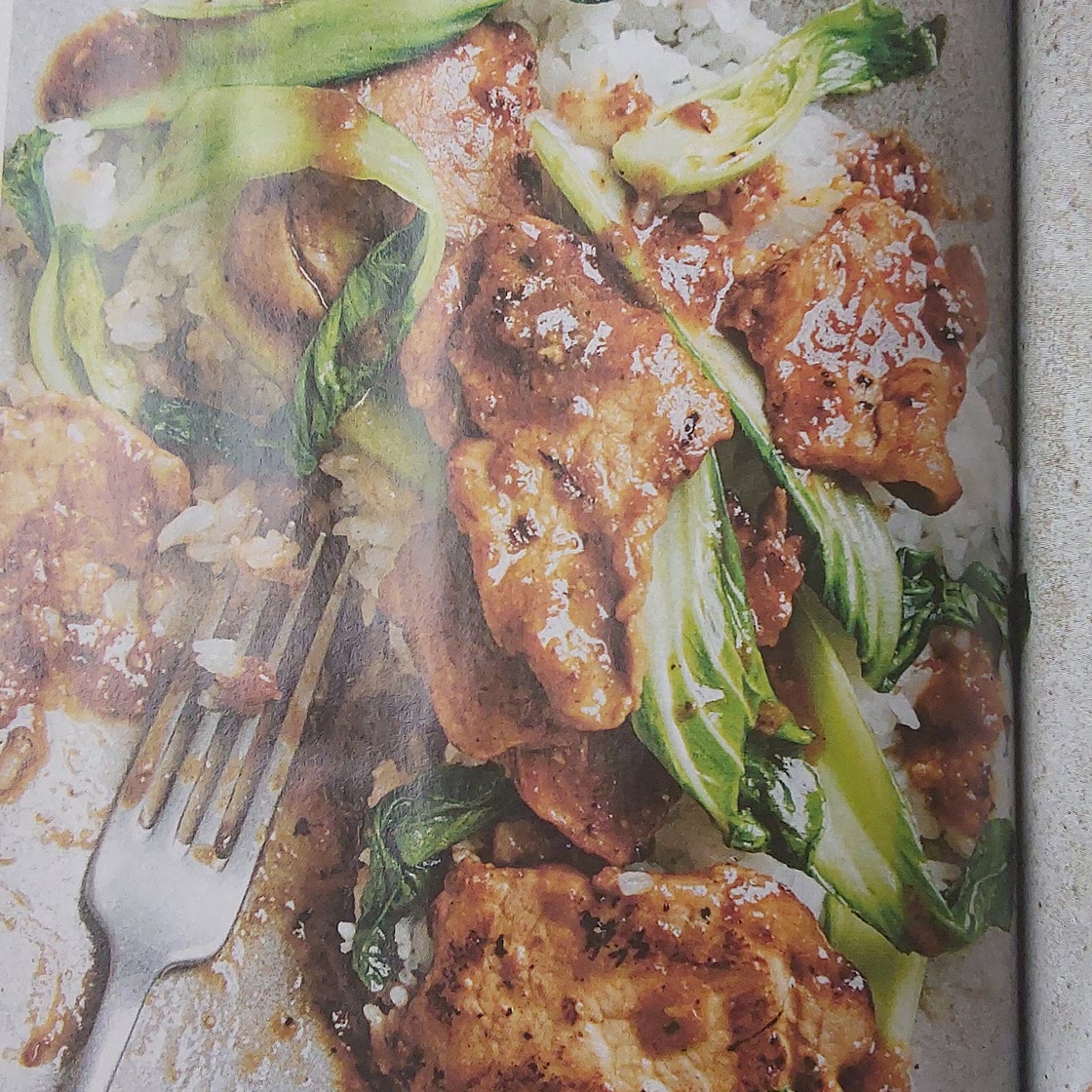 Cheat Char siu pork with pak choi