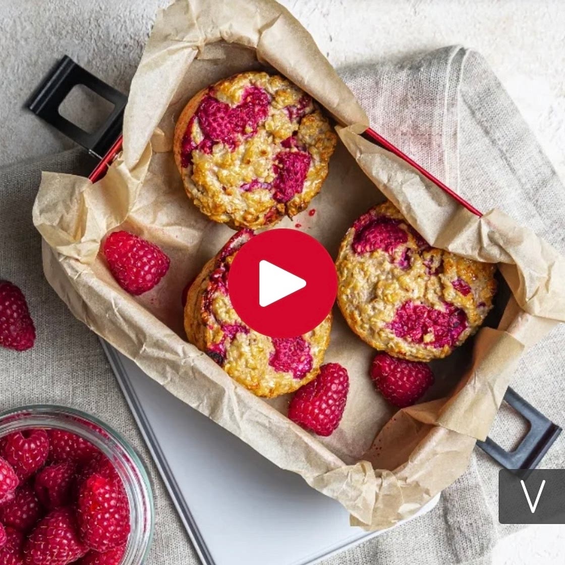Slimming world raspberry oat muffins