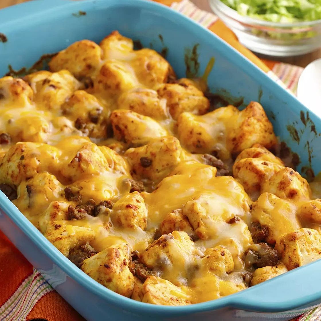 Cheesy Mexican Bubble-Up Bake