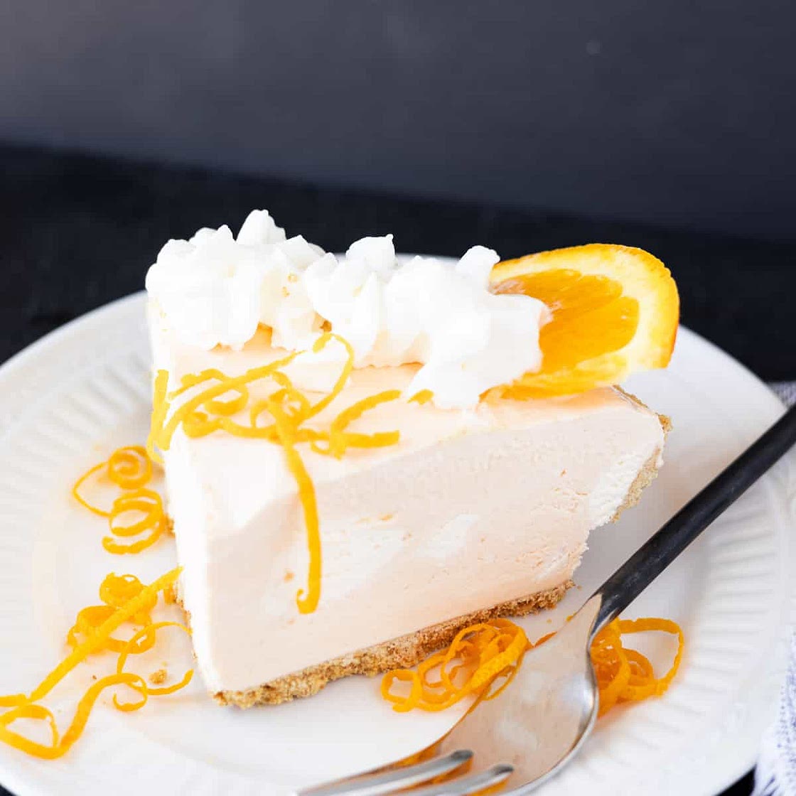 No Bake Orange Cheesecake