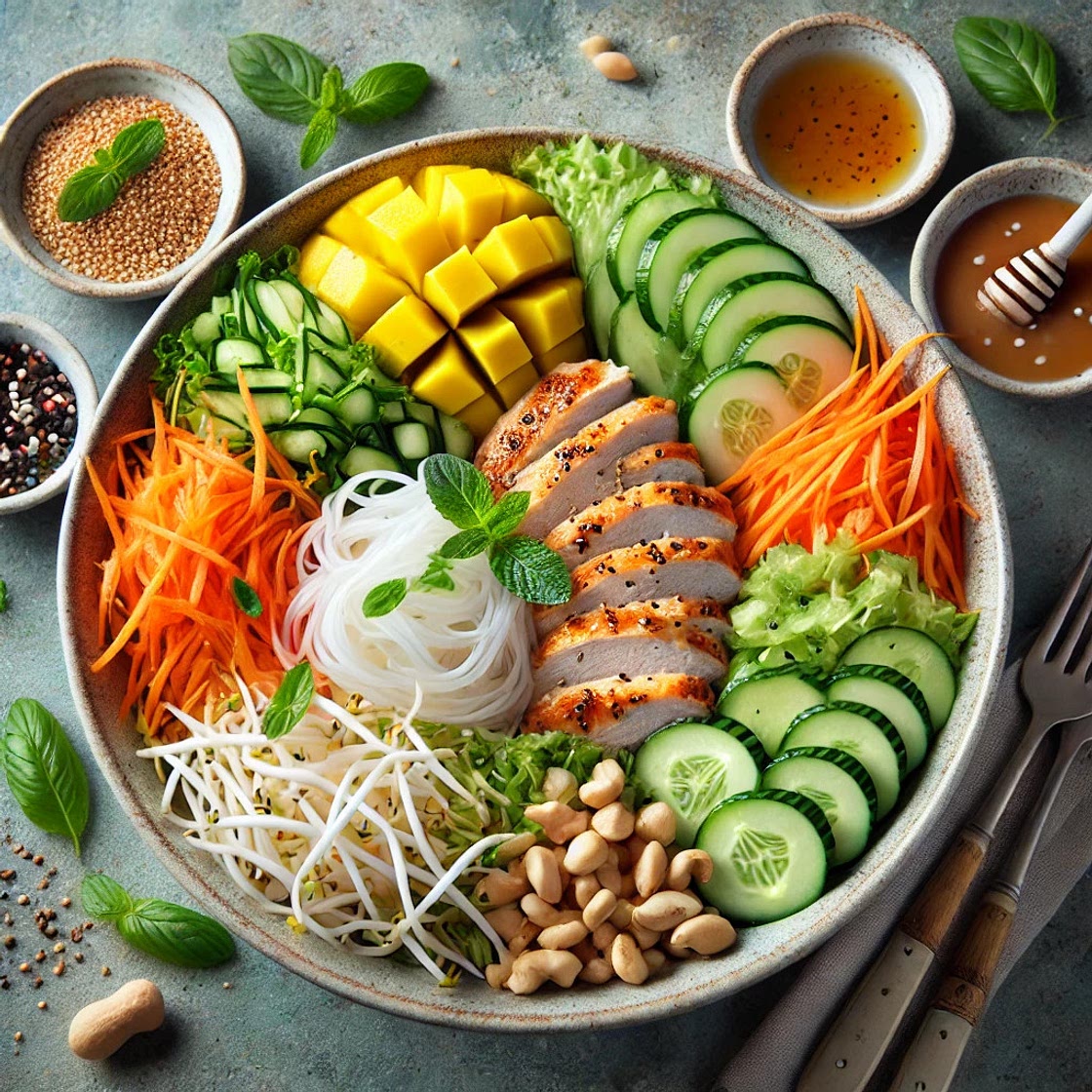 Salade mangue pousse de soja