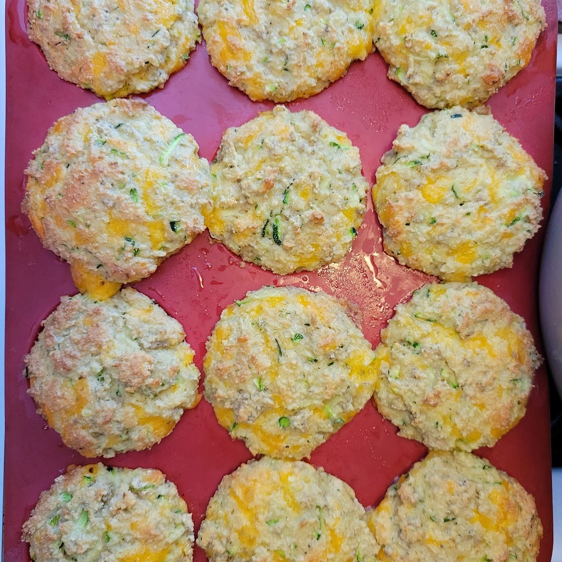 Keto Breakfast Muffins with Ham, Cheddar, and Zucchini