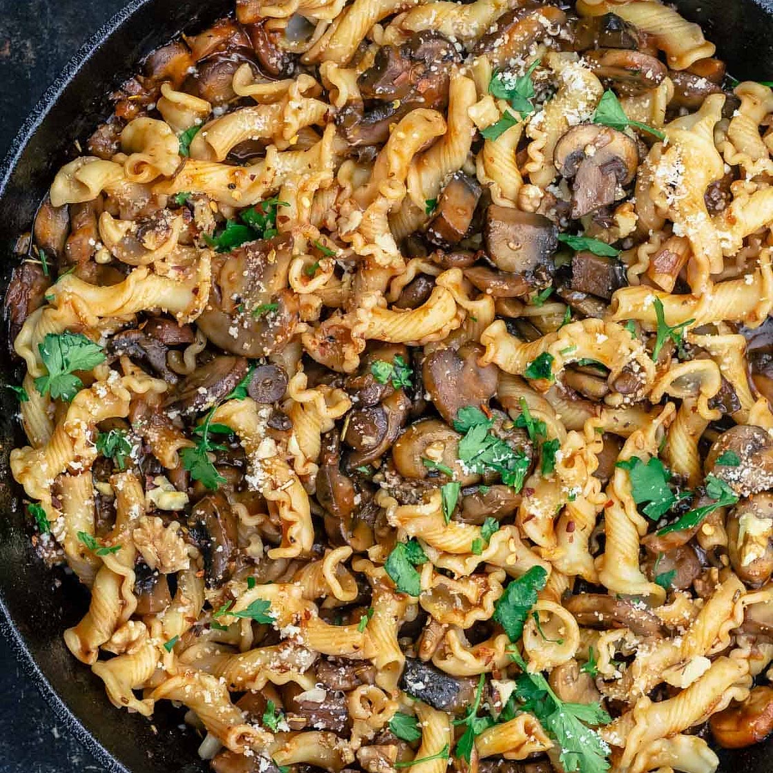 Garlic Mushroom pasta