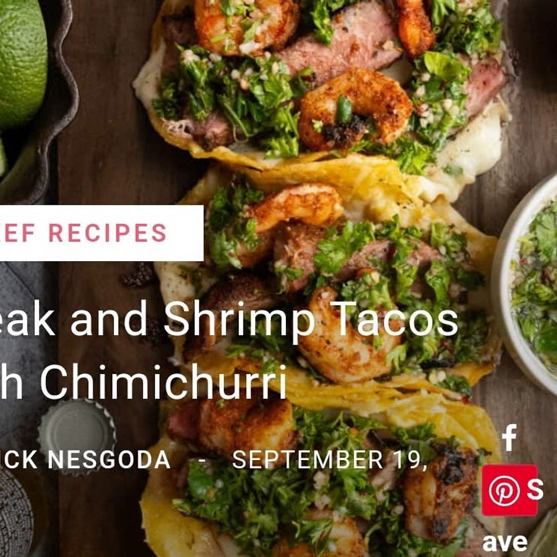 Steak Taco with Chimichurri