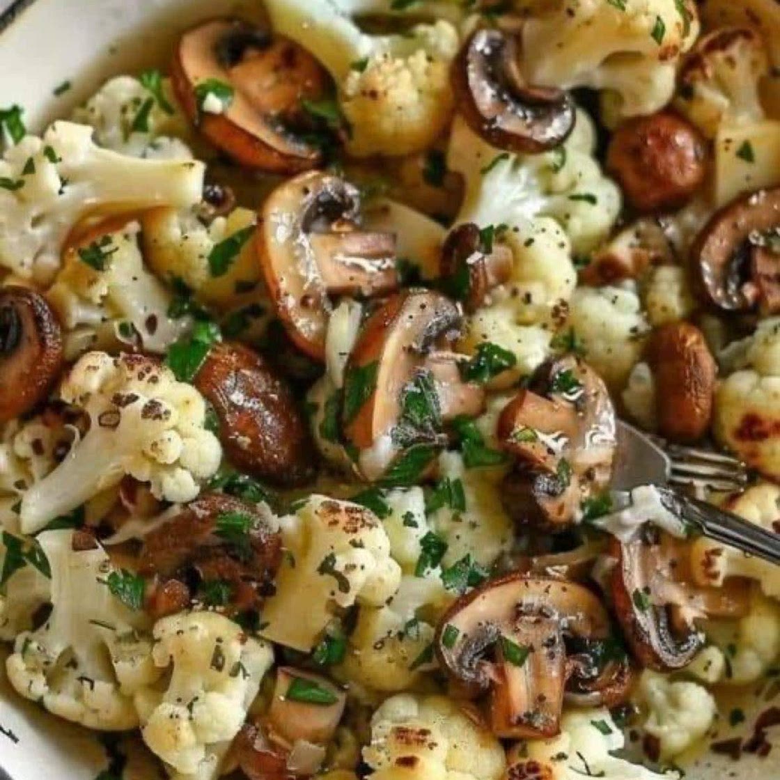 Garlic Cauliflower and Mushroom
