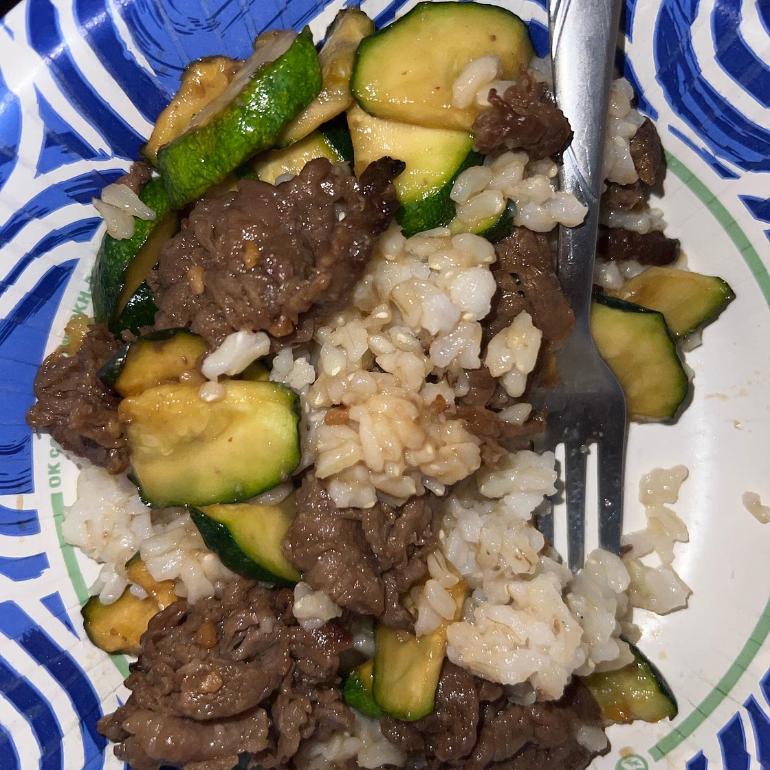 Air Fryer Bulgogi with Zucchini