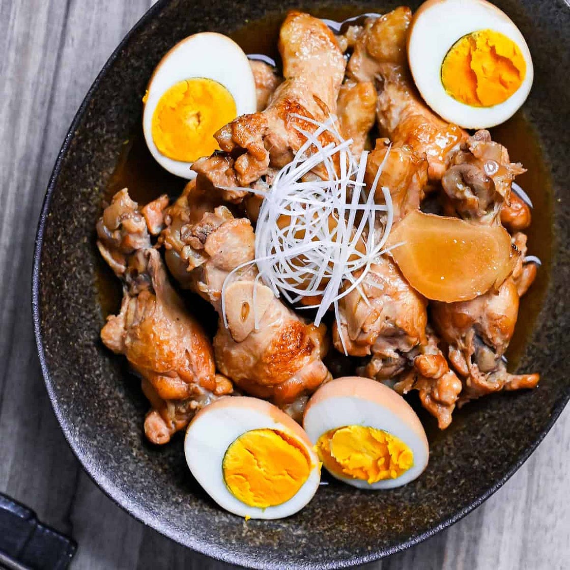 Refreshing Simmered Chicken Drumsticks (Tori no Sappari-ni)