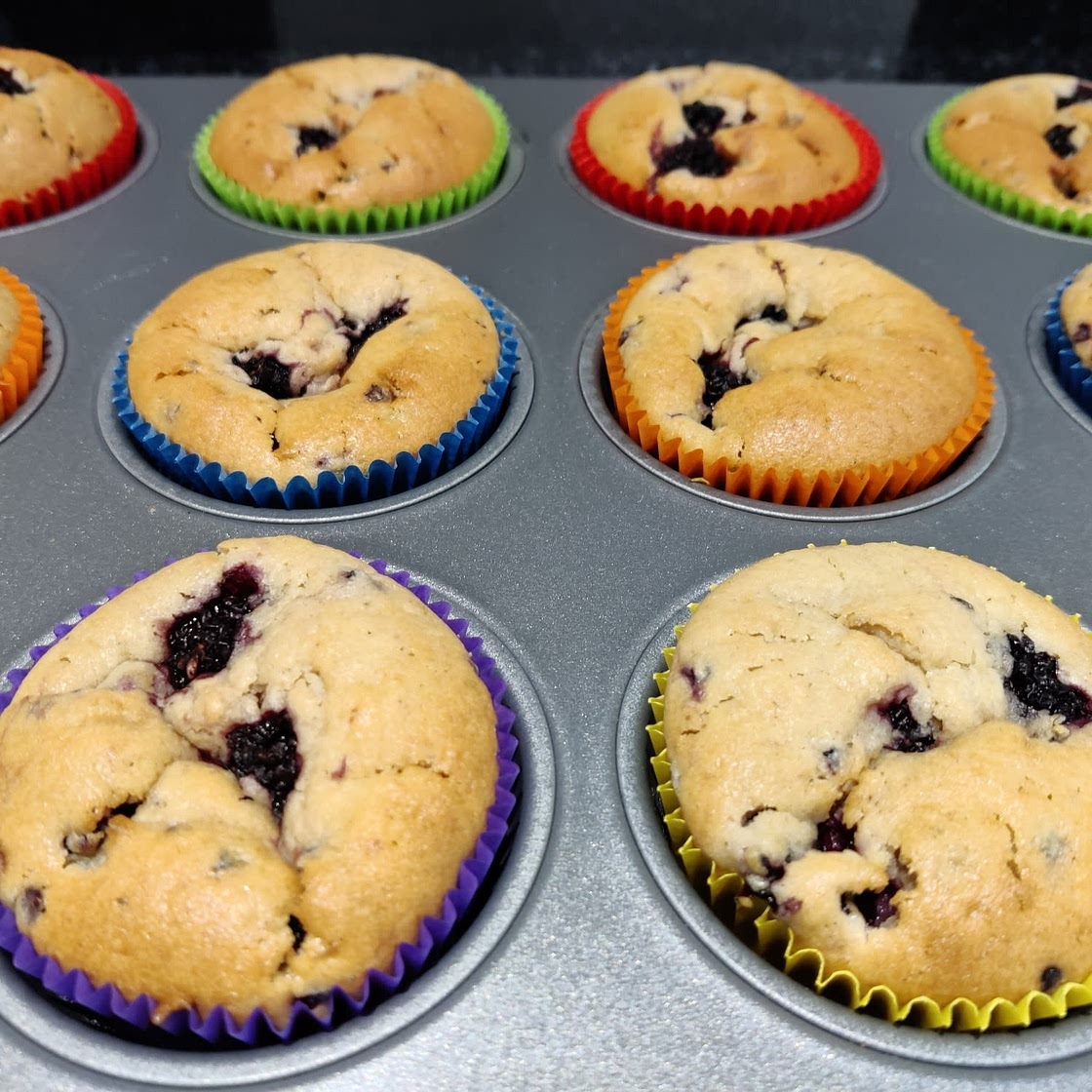 Blackberry muffins