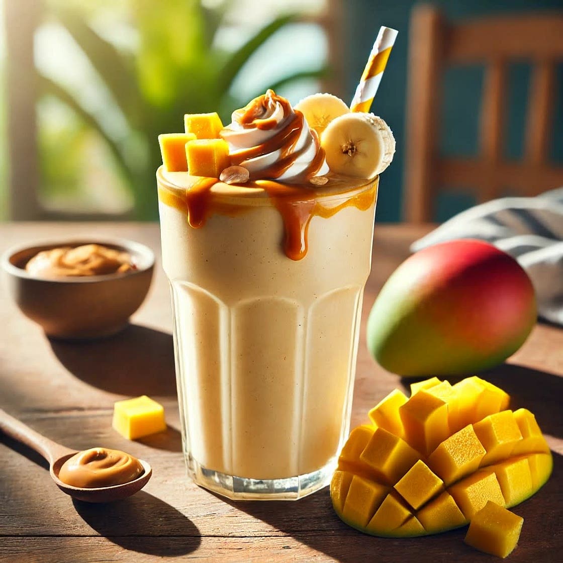 Mango Banana Peanut Butter Shake