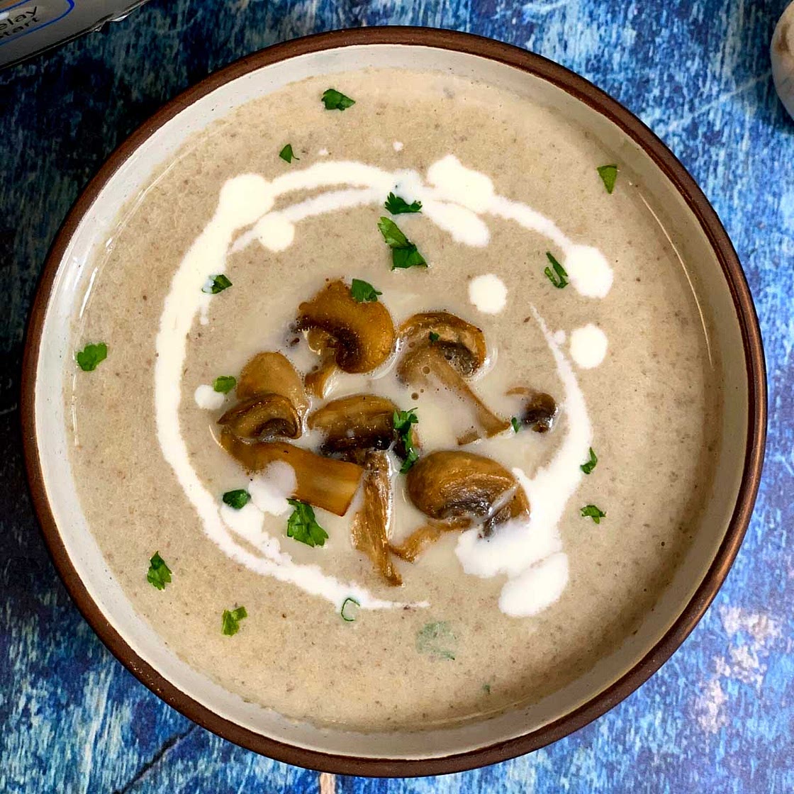 Creamy Mushroom Soup (Instant Pot & Stovetop)