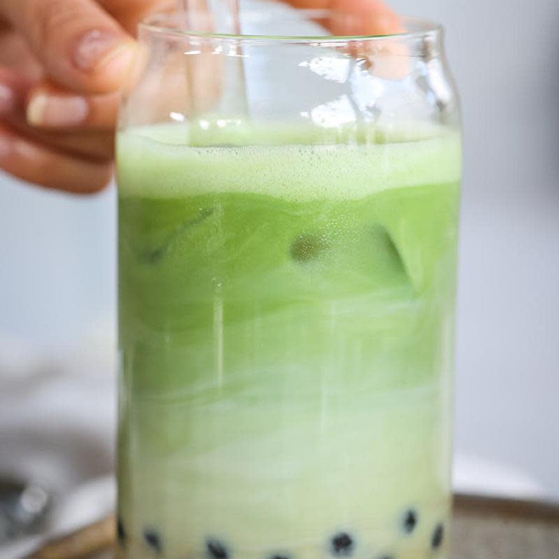 Brown Sugar Matcha Bubble Tea