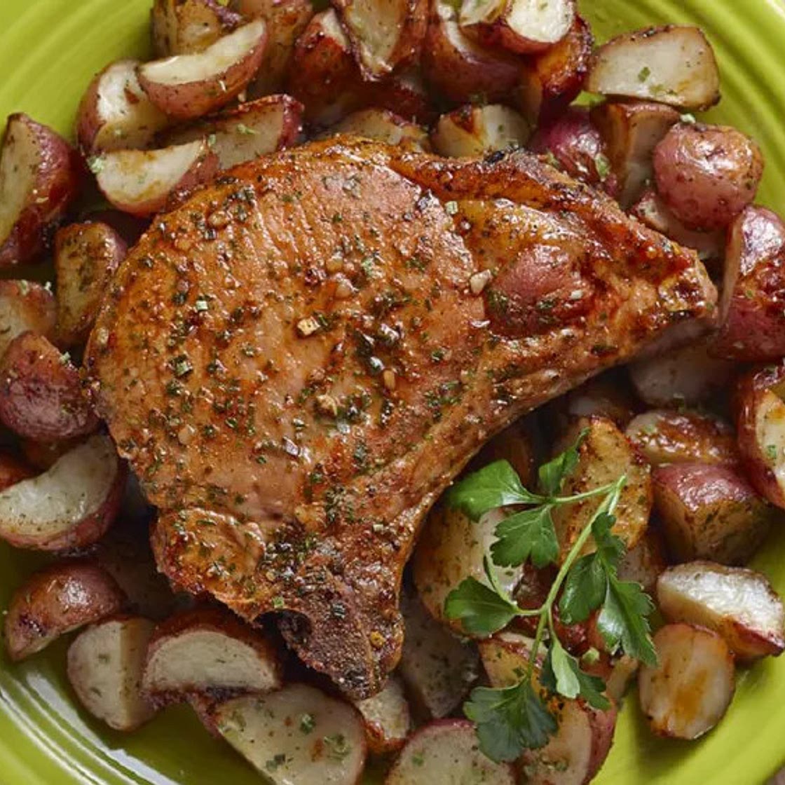 HIDDEN VALLEY RANCH PORK CHOPS