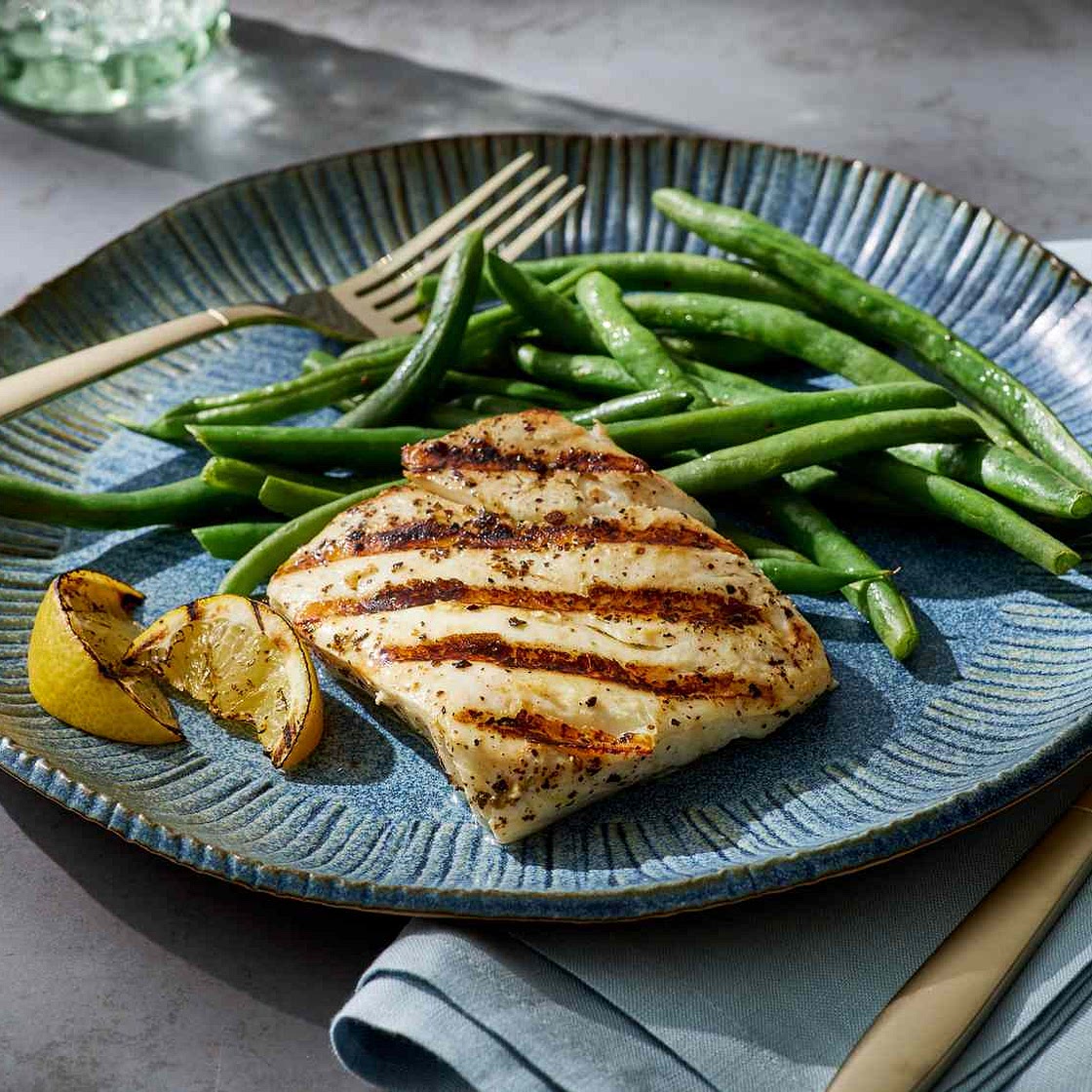Grilled Fish Steaks