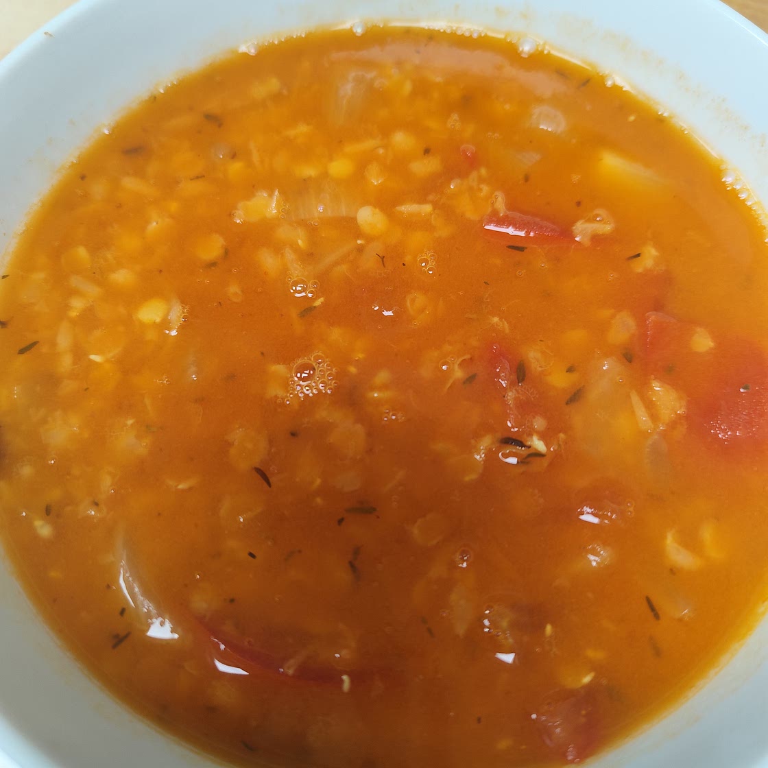 Lentil and tomato soup