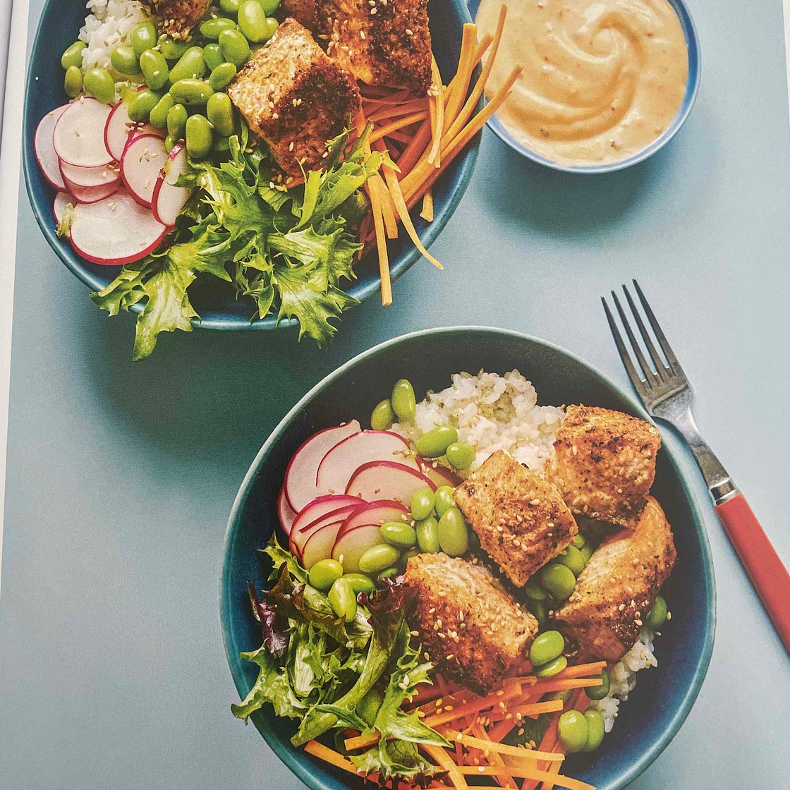 Bang bang salmon rice bowl - the good bite 