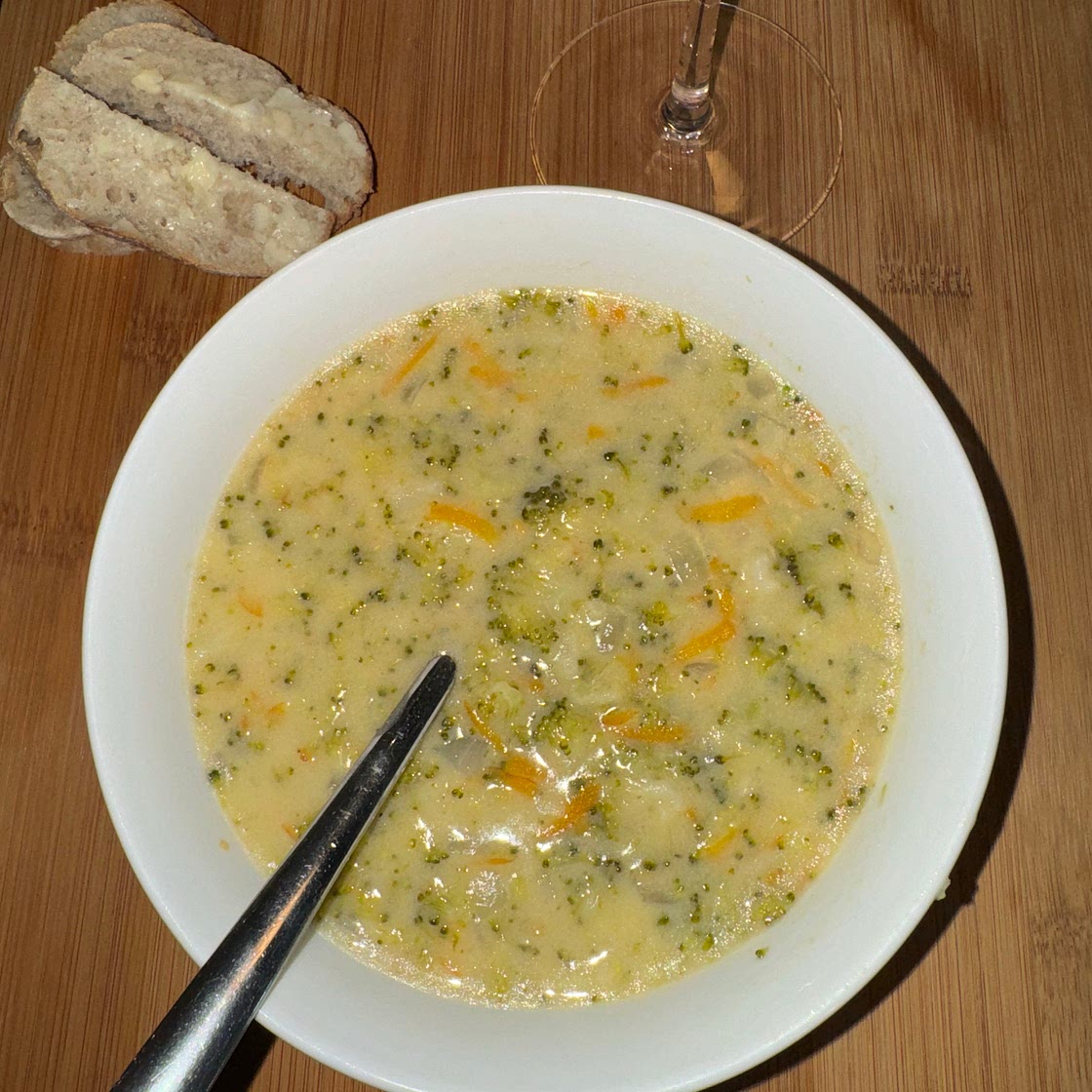 One pot Broccoli Cheddar Soup