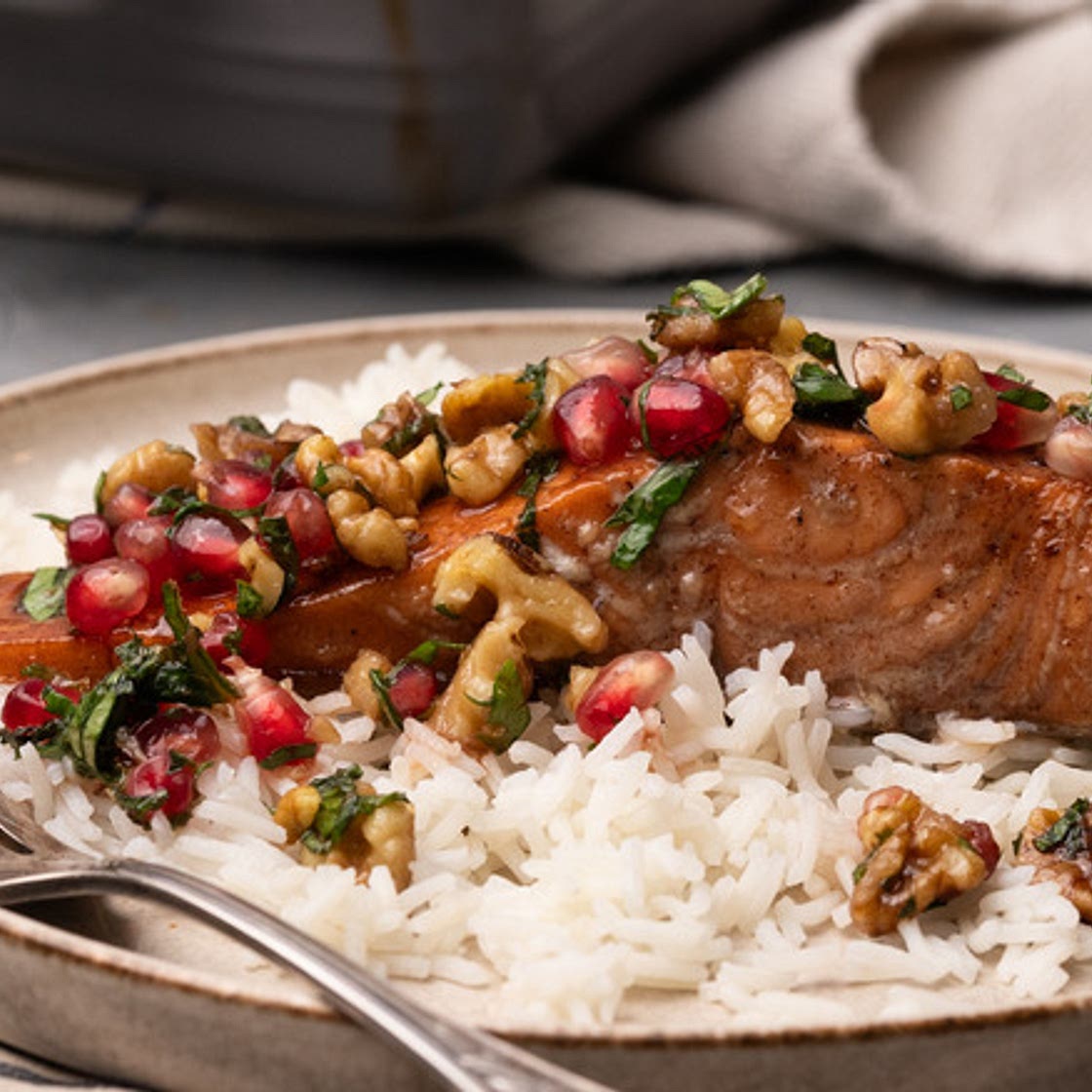 Pomegranate-Glazed Salmon Recipe