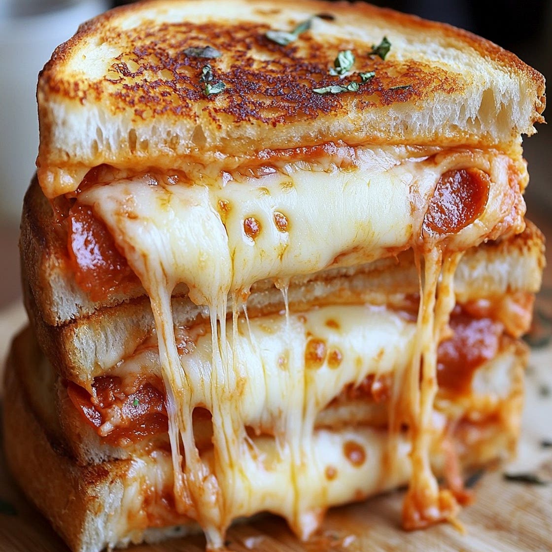 Mouthwatering Pizza Grilled Cheese Sandwich Recipe