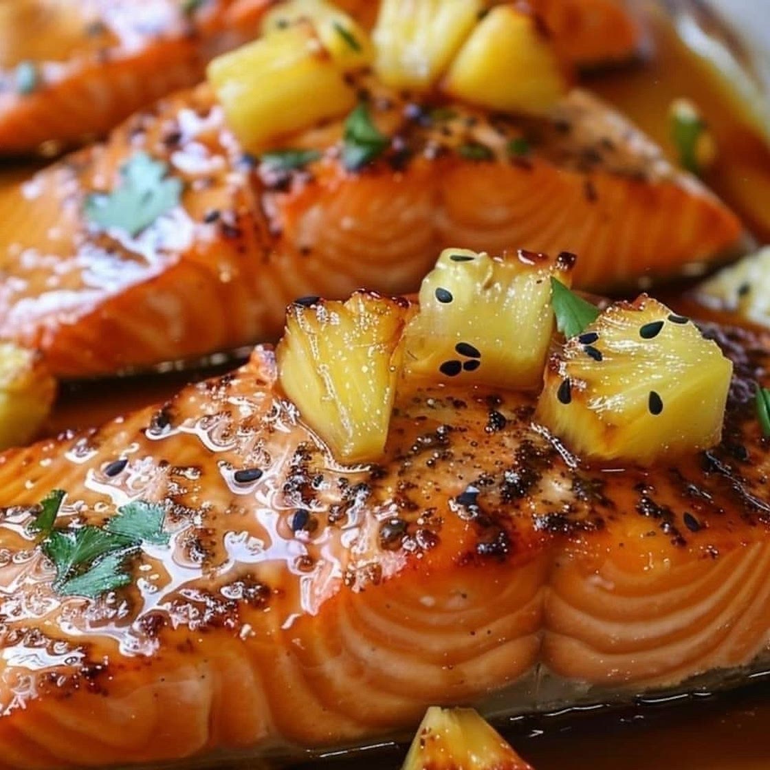 Honey Pineapple Salmon