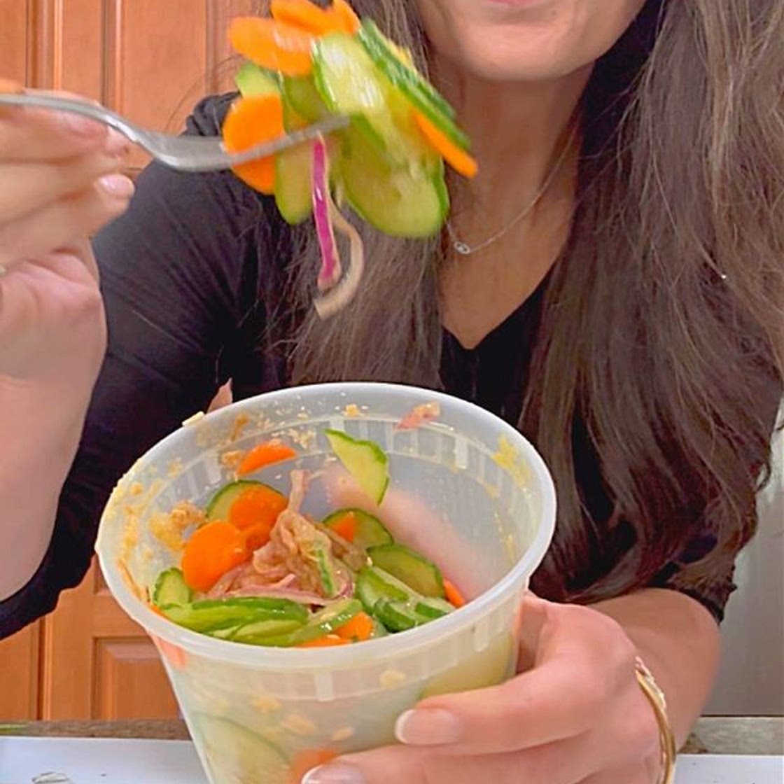 Moroccan Cucumber Carrot Salad