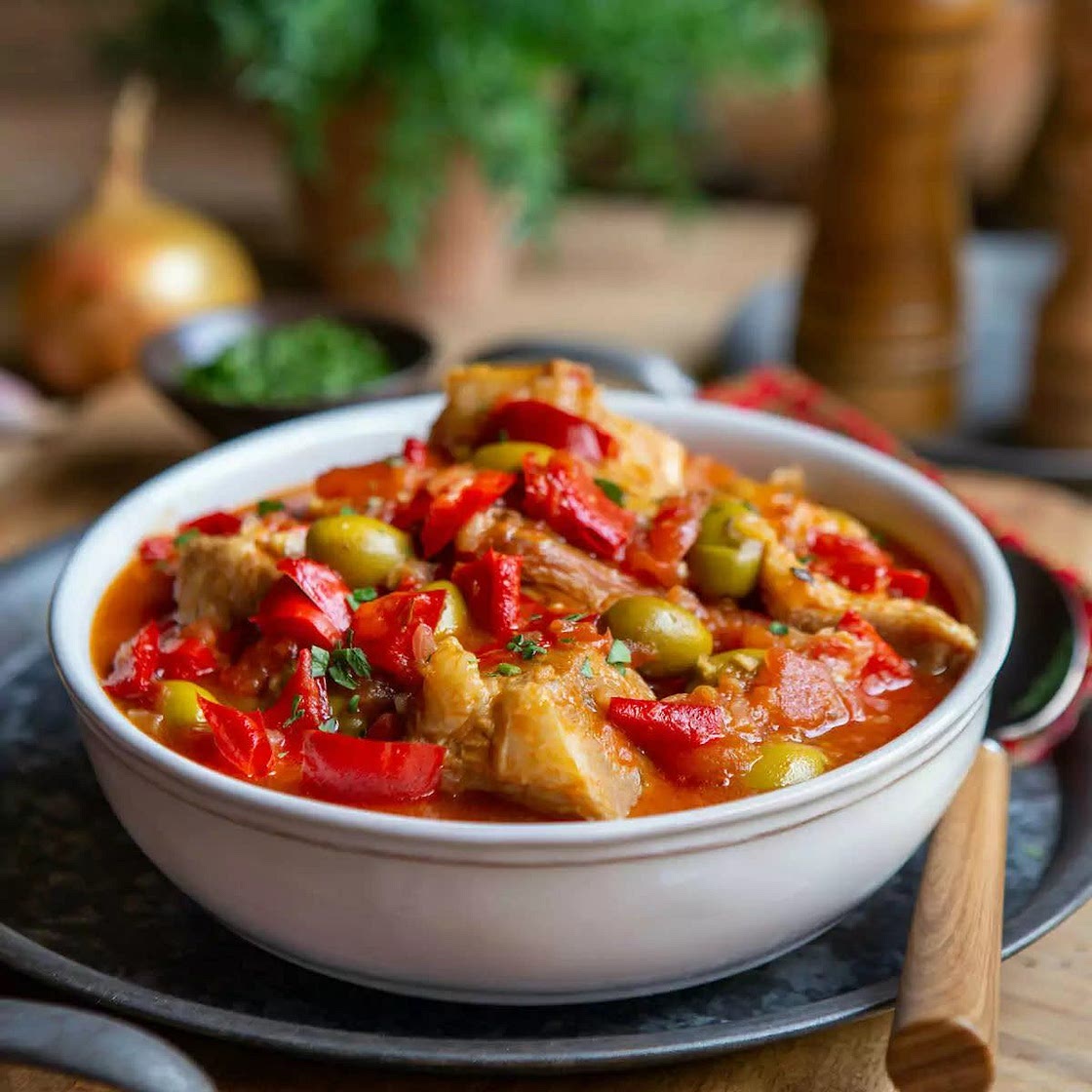 Sauté de veau aux olives