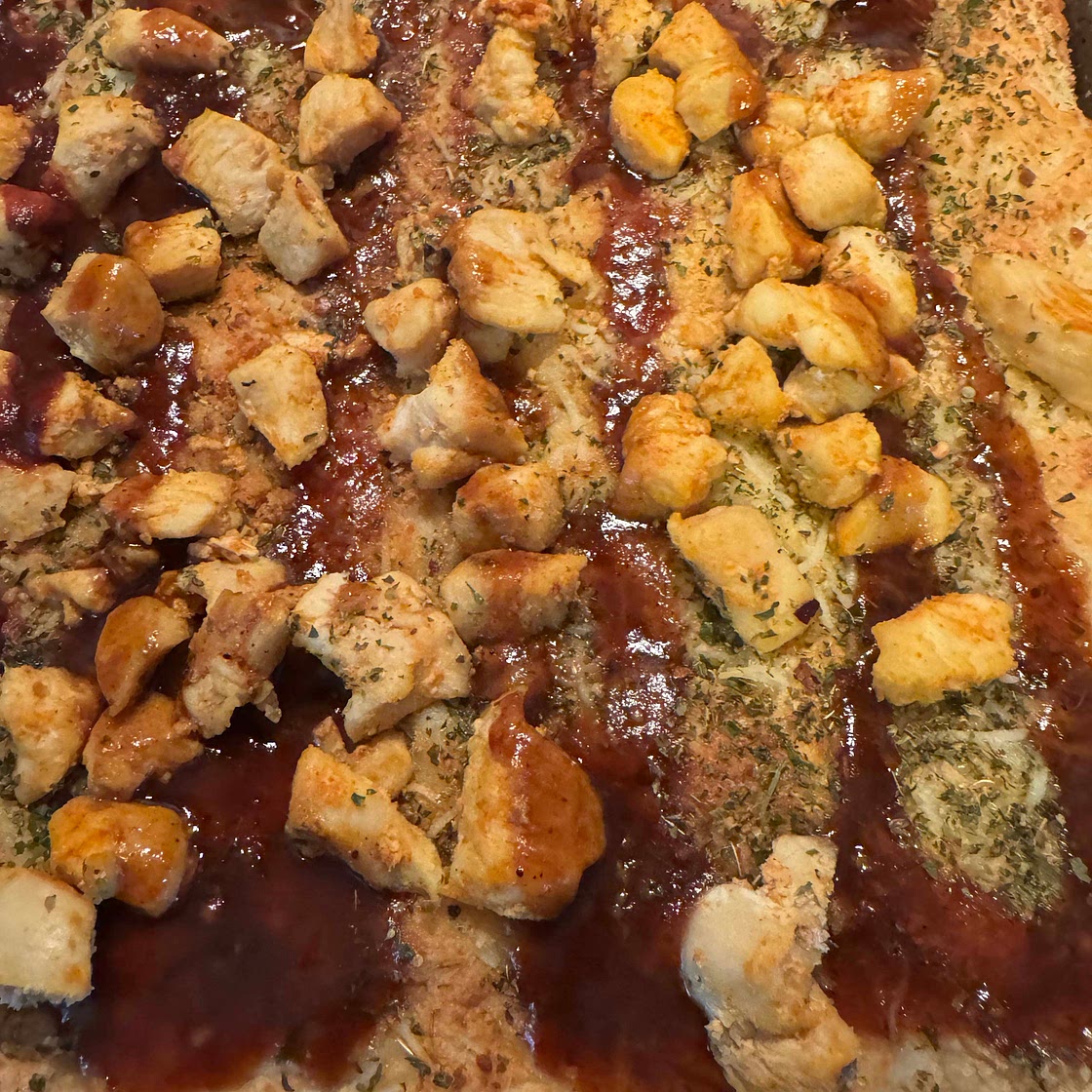 Bbq chicken loaded breadsticks