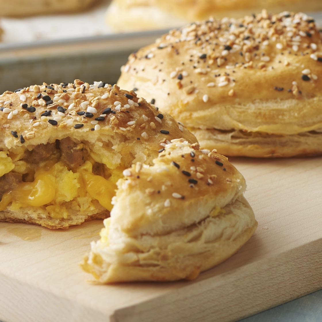 Freezer-Friendly Everything Bagel Biscuit Bombs