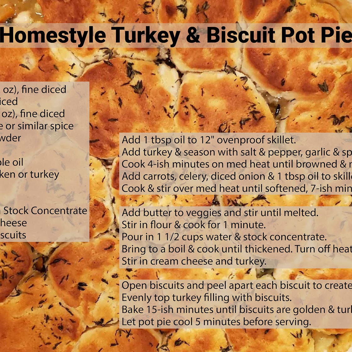 Homestyle Turkey & Biscuit Pot Pie