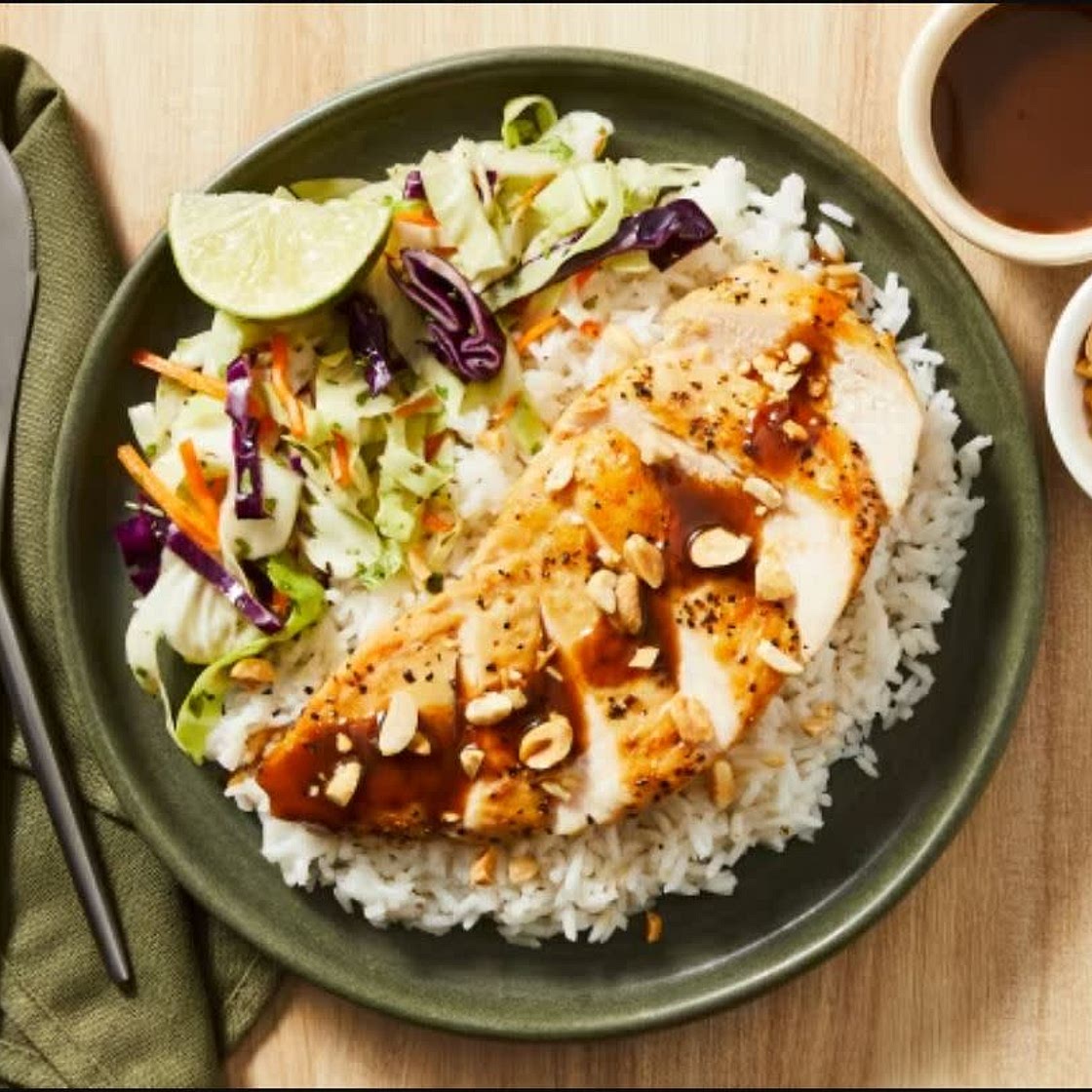 Tangy Tamarind Chicken over Rice