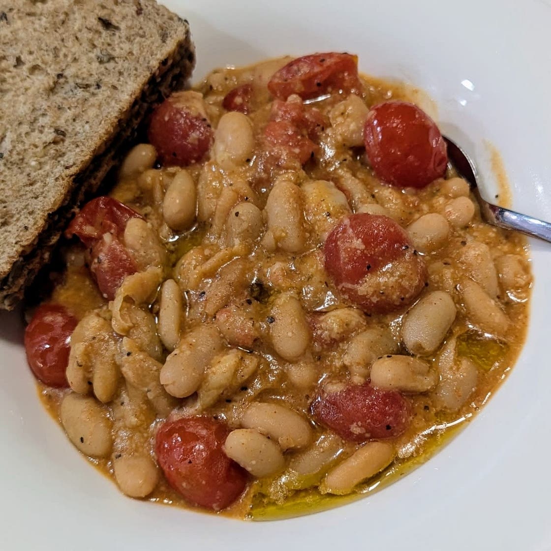 Garlic Parmesan White Beans