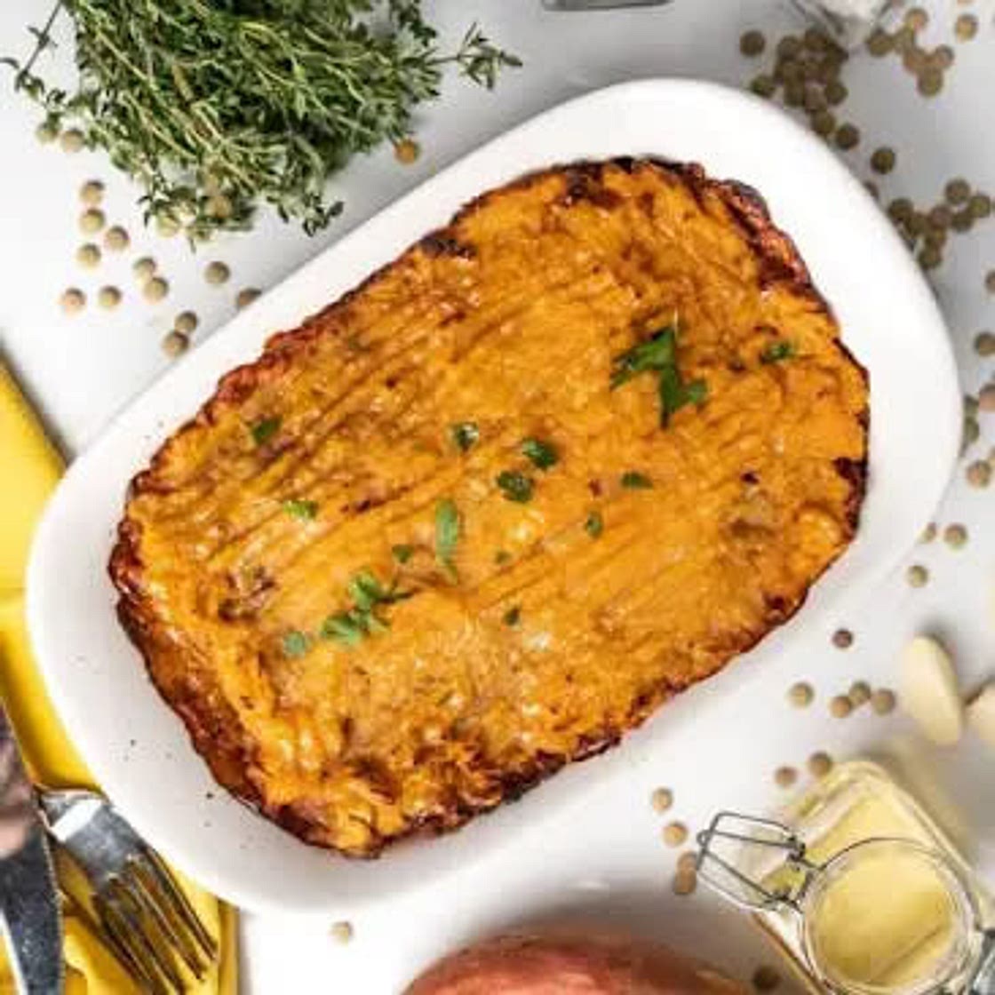 Spiced 'shepherd's pie' with butterbean crust